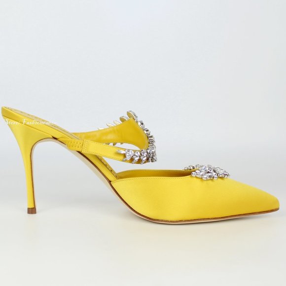 NEW MANOLO BLAHNIK Lurum Mules - Picture 3 of 15